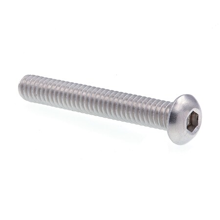 Prime-Line 1/4"-20 Socket Head Cap Screw, Button, Plain Stainless Steel, 1-3/4 in Length, 10 PK 9169800
